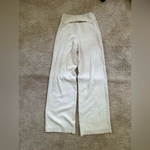 Zara Cream Wide Leg Trousers